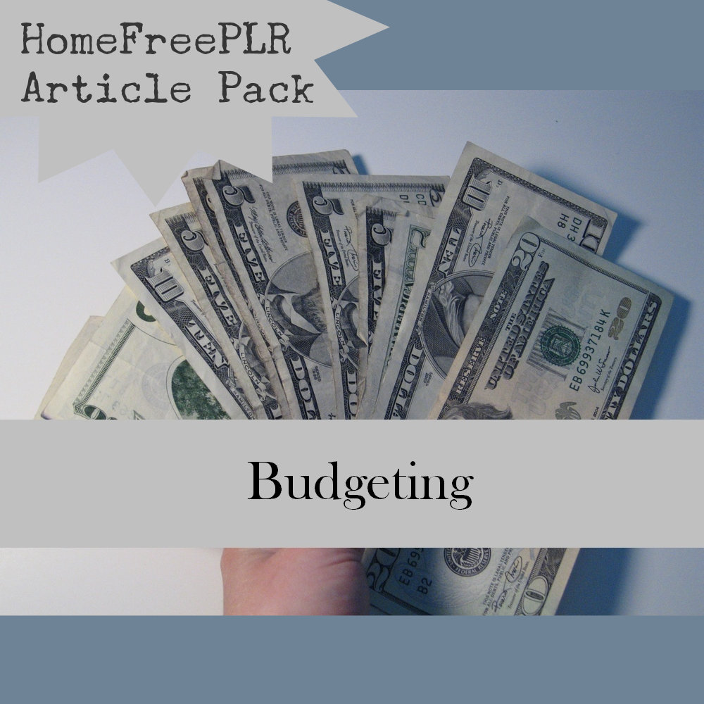 budgeting plr articles