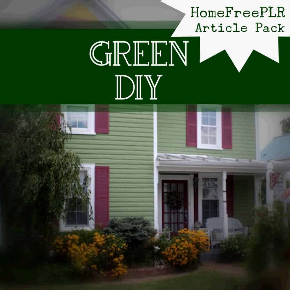 green diy article plr