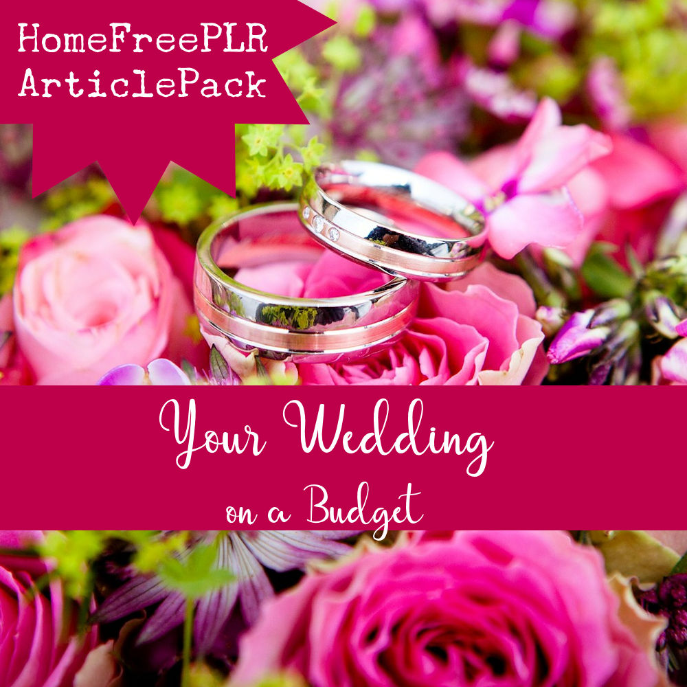 wedding budget plr articles